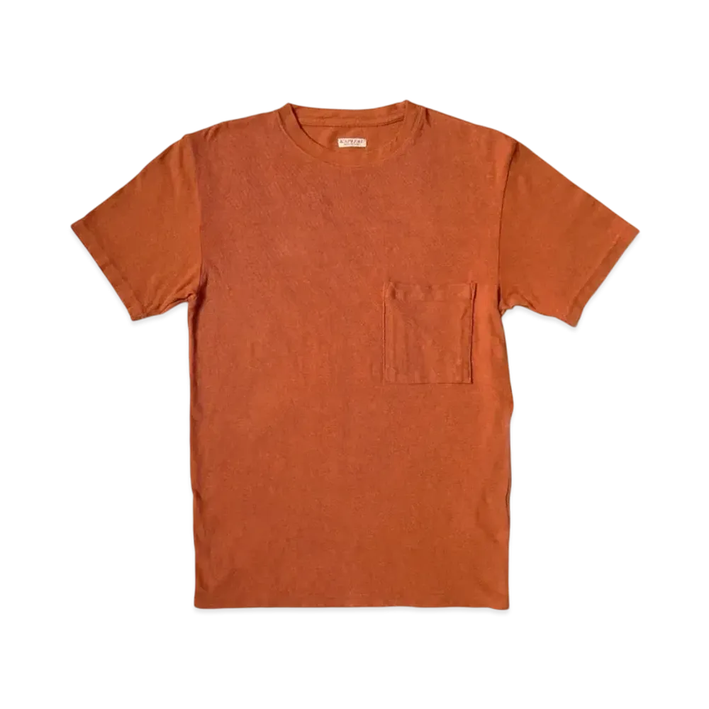 KAPITAL Gauze Poke Tee "Brown"