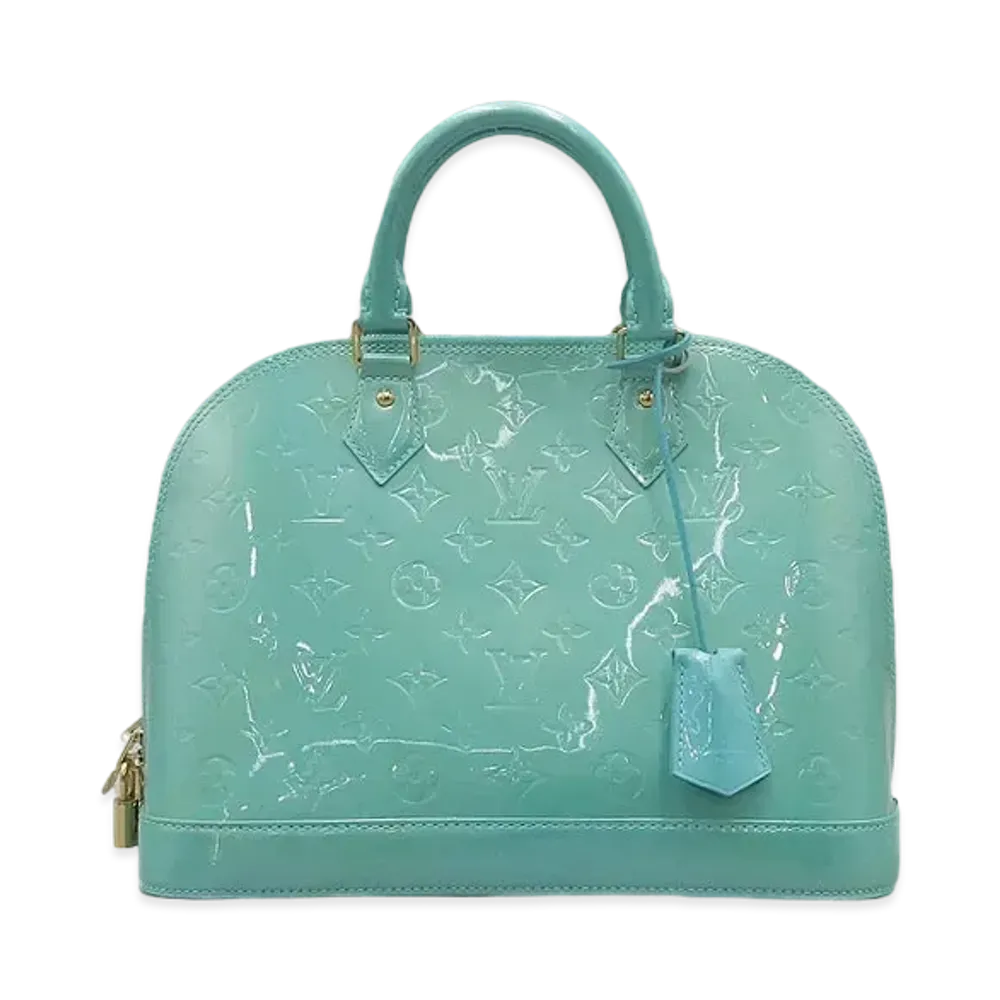 Louis Vuitton Alma Monogram Vernis "Blue Lagon"