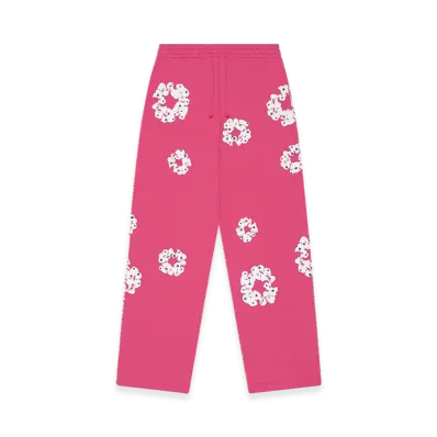 DENIM TEARS Rhinestone Cotton Wreath Sweatpants "Pink"