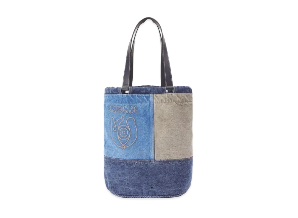 LOEWE Rope Tote In Textile "Blue / Multicolor"