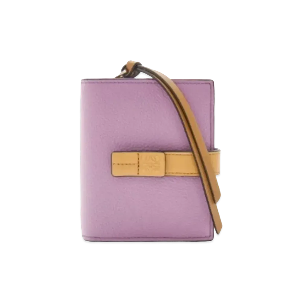 LOEWE Compact Zip Wallet Soft Grain Calf "Gimove/Gold"