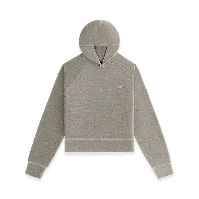 Kith Women Tatum Velour Hoodie "Light Heather Grey"
