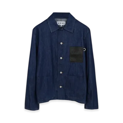 LOEWE Workwear Jacket In Denim "Navy Blue"