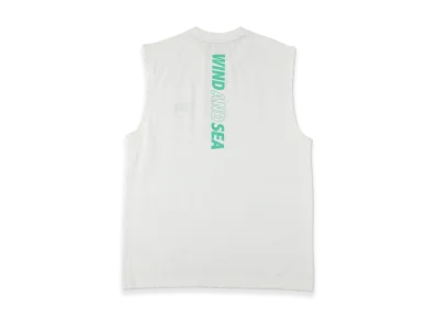 WIND AND SEA Tech No Sleeve Tee "Off White/Mint"