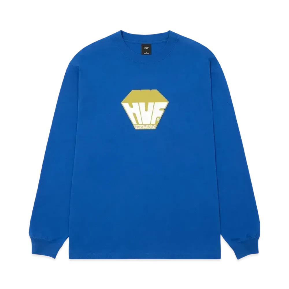 HUF Big Block LS Tee "Cobalt Blue"