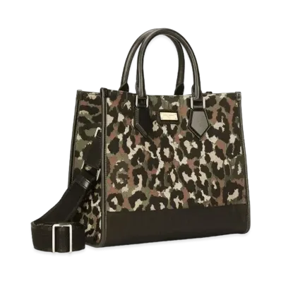 Dolce&Gabbana Shopping Bag Small Camouflage Jacquard "Multicolor"