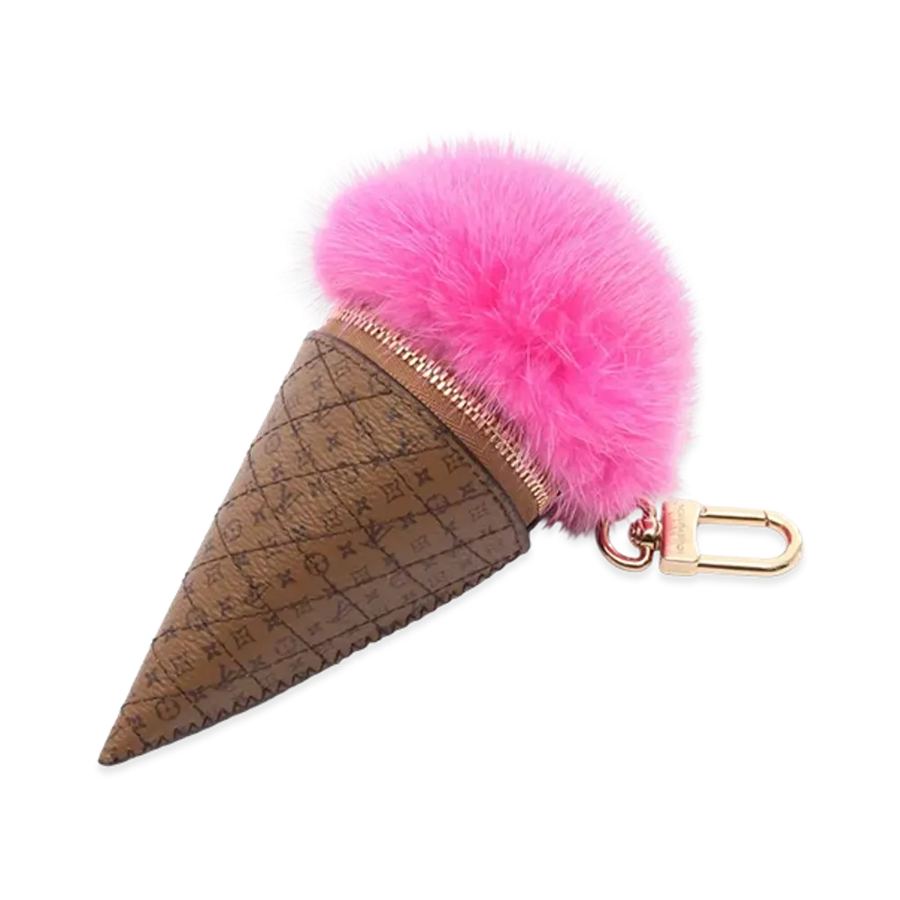 Louis Vuitton Ice Cream Monogram Reverse Charm "Pink/Brown"
