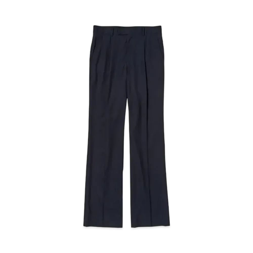 AURALEE Super Fine Tropical Wool Slacks "Dark Navy"