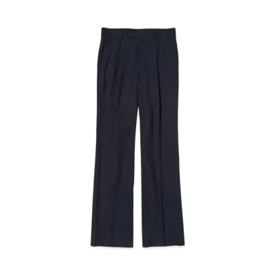 AURALEE Super Fine Tropical Wool Slacks "Dark Navy"