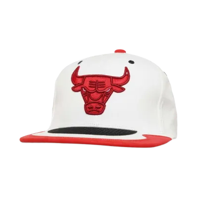 Mitchell&Ness NBA DAY 4 SNAPBACK BULLS "WHITE-RED"