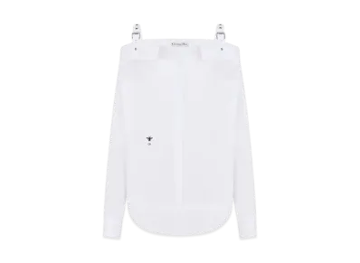 Dior Women's Blouse Cotton Poplin "White"