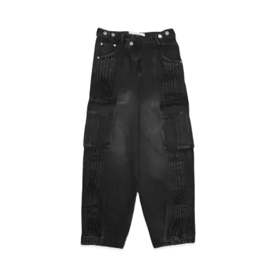 Feng Chen Wang PRINTED CARGO PANTS "BLACK"