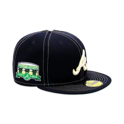 NEW ERA x THE CAP 59Fifty Old Stitch Atlanta Braves "Navy"