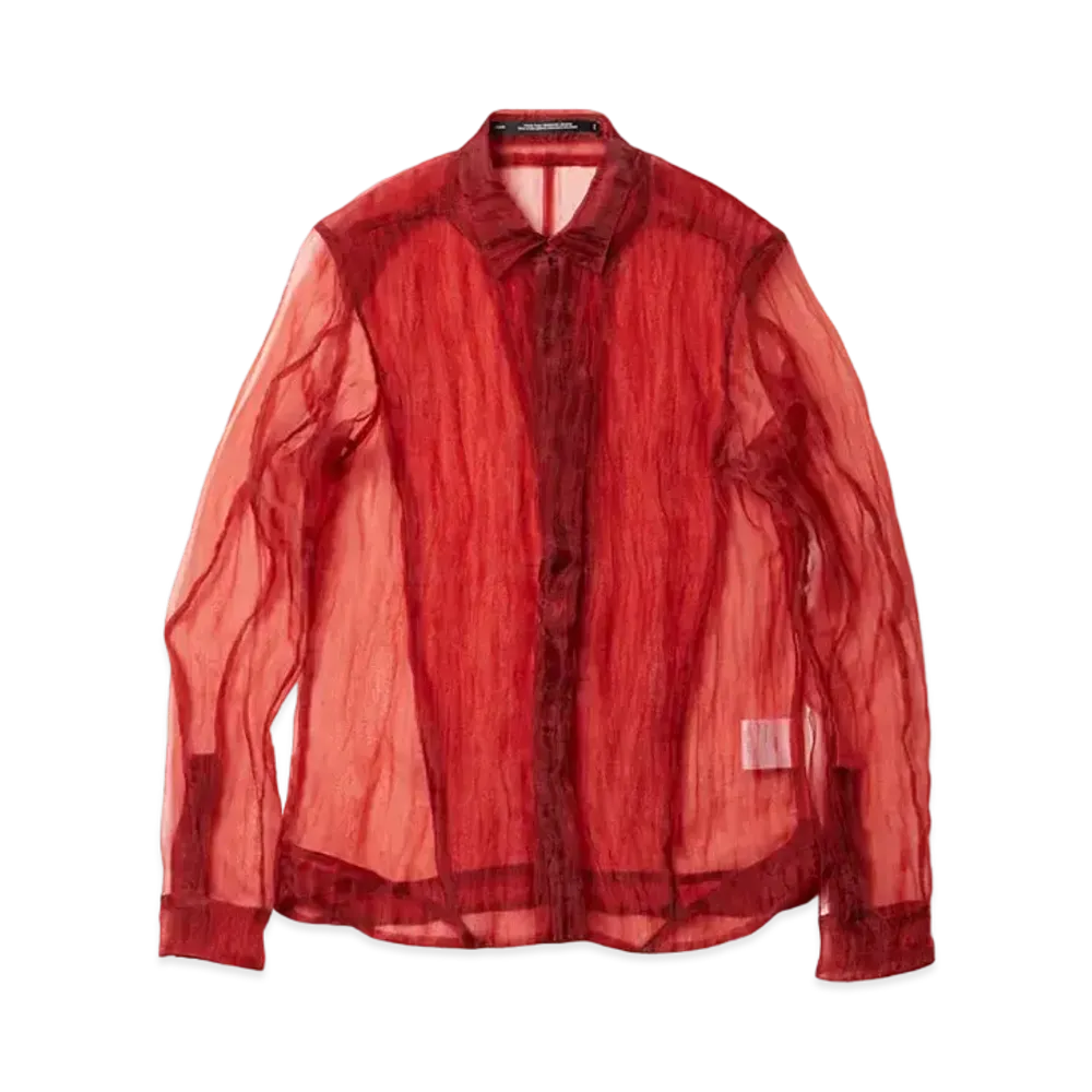 JULIUS Clear Formal Shirt "Vermilion"