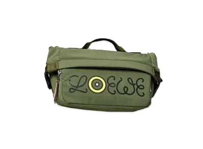 LOEWE Camera Bag In Recycled Nylon "Khaki Green"