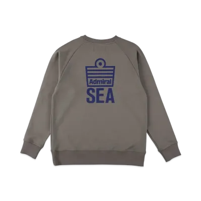 WIND AND SEA x Admiral Crewneck Sweatshirt "Gray"