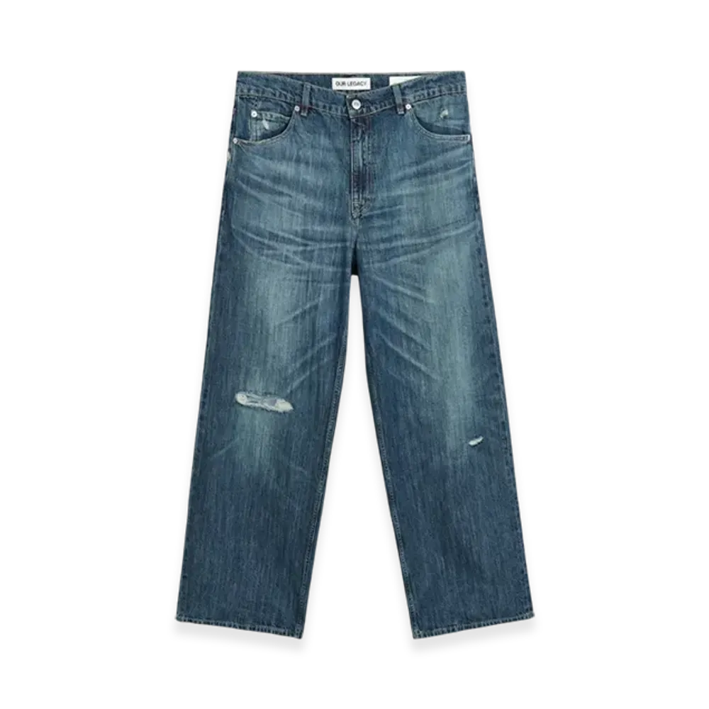 OUR LEGACY Vast Cut "Vintage Rubber Repair Denim"