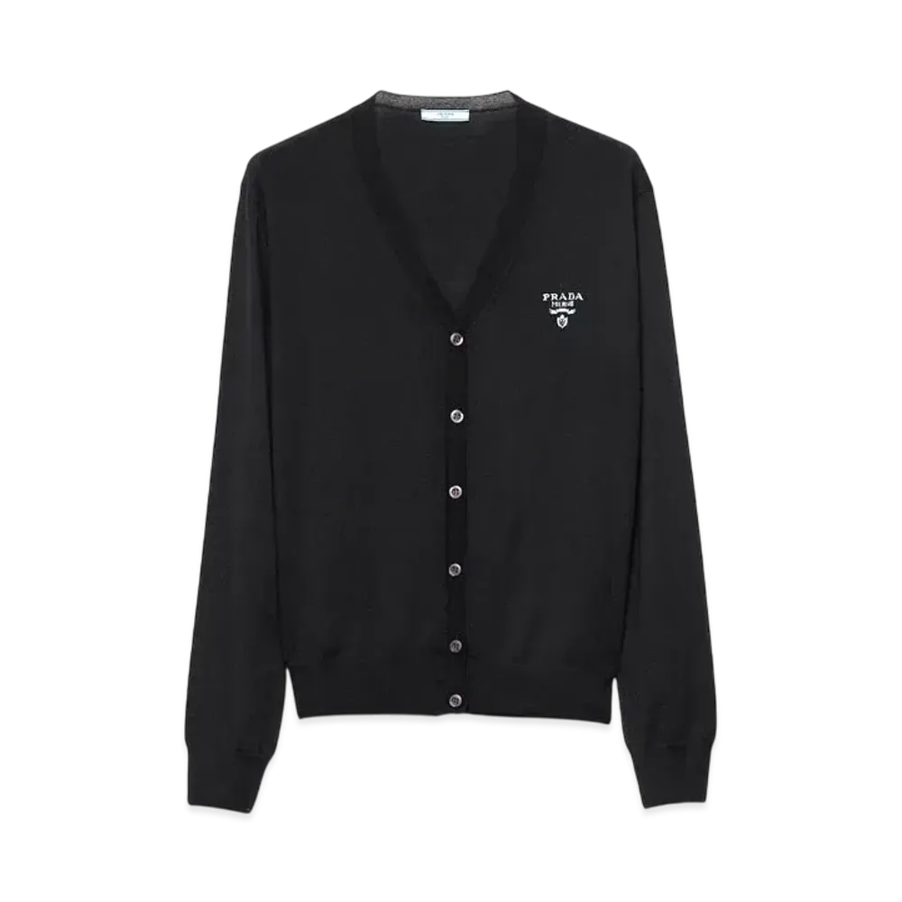PRADA Women's Cashmere Cardigan "Black"