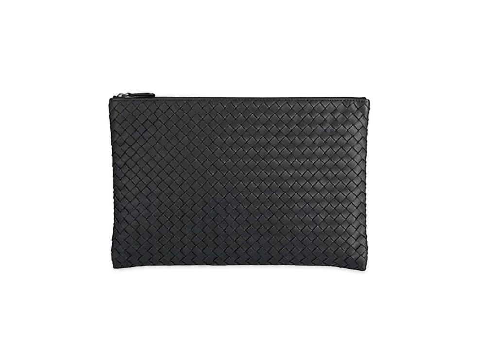 Bottega Veneta Intrecciato Clutch Bag "Black"