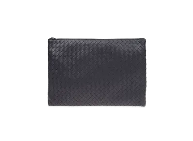Bottega Veneta Lambskin Clutch Bag "Blue"