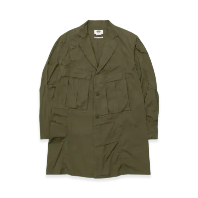 JUNYA WATANABE MAN x Needles Cotton Nylon Oxford W Name "Khaki"