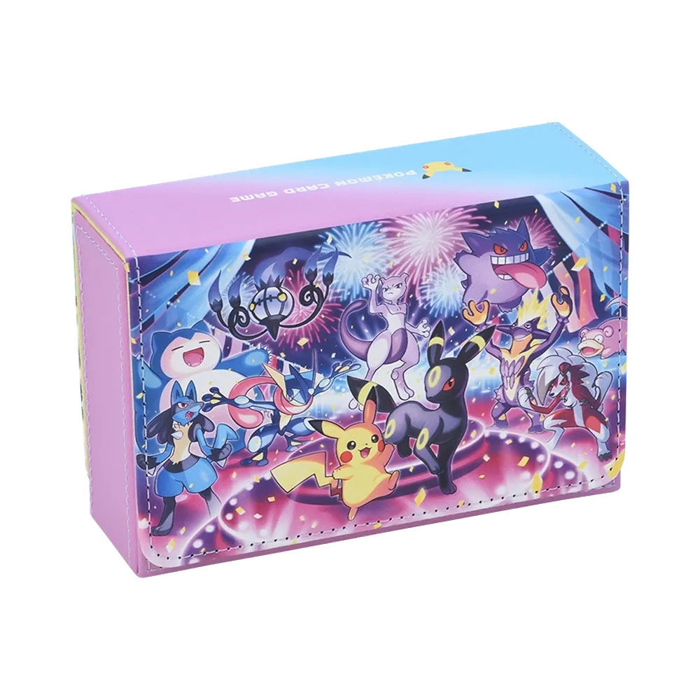 Pokemon Card Game Flip Double Deck Case Celebrate Together