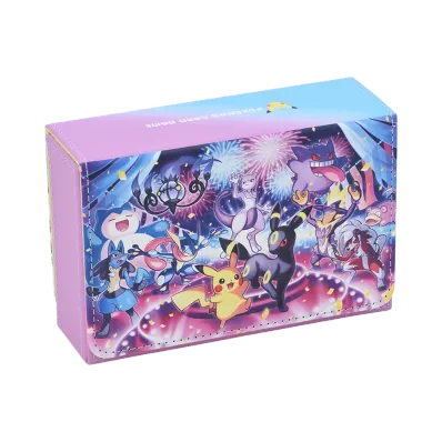 Pokemon Card Game Flip Double Deck Case Celebrate Together