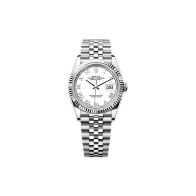 ROLEX Datejust 36 Oystersteel & White Gold "White"