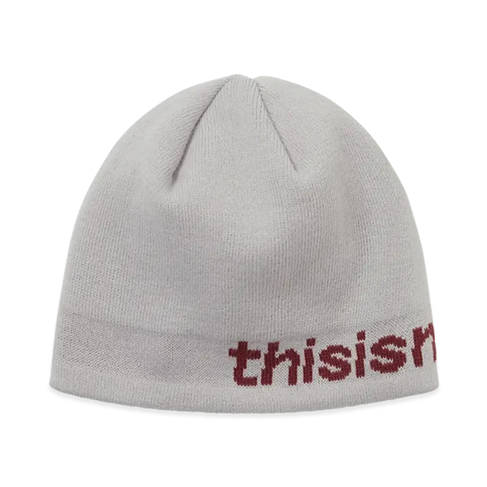 thisisneverthat SP-Logo No Cuff Beanie "Off White"