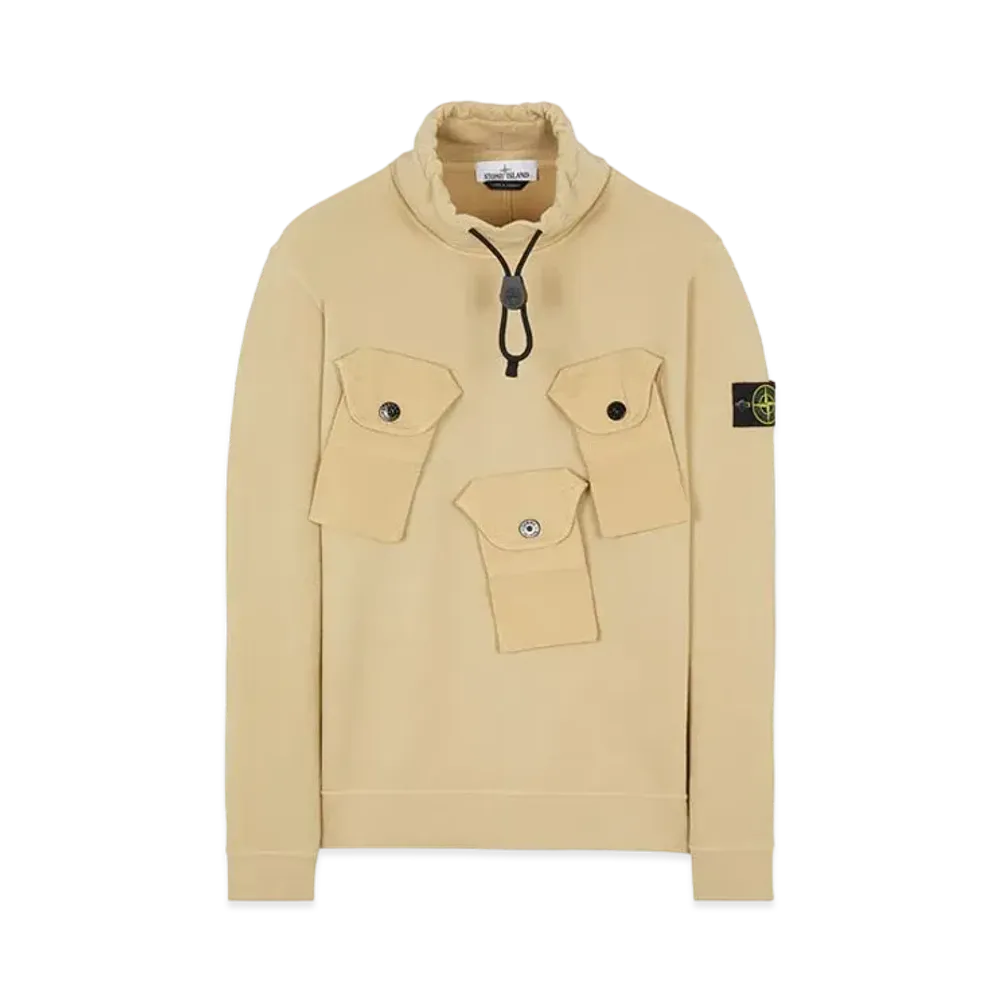 Stone Island 60519 BRUSHED COTTON FLEECE "Ibory"