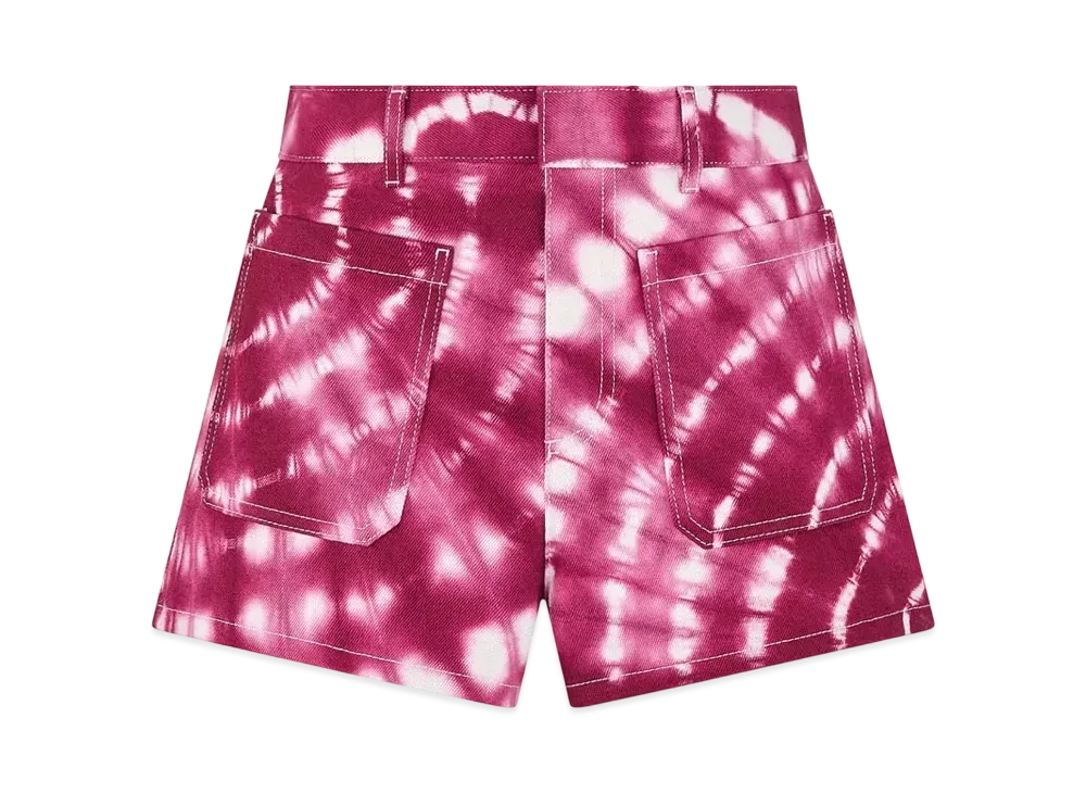 ディオール ミス ディオール ショートパンツ タイ ＆ ディオール コットンデニム "パープル" 522P30A3023_X4867
