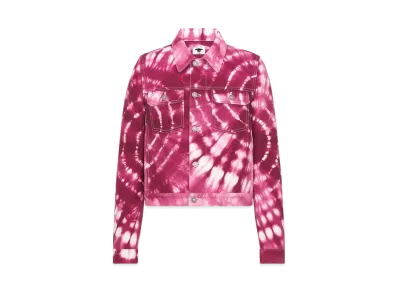 Dior Miss Dior Jacket Cotton Denim with Tie & Dior Motif "Purple"