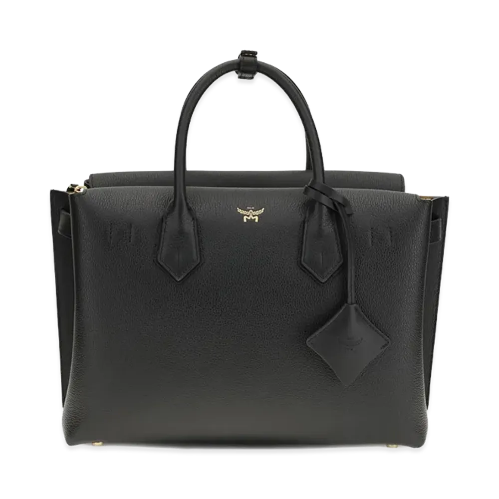 MCM Women's Leather Milla Handbag "Black"