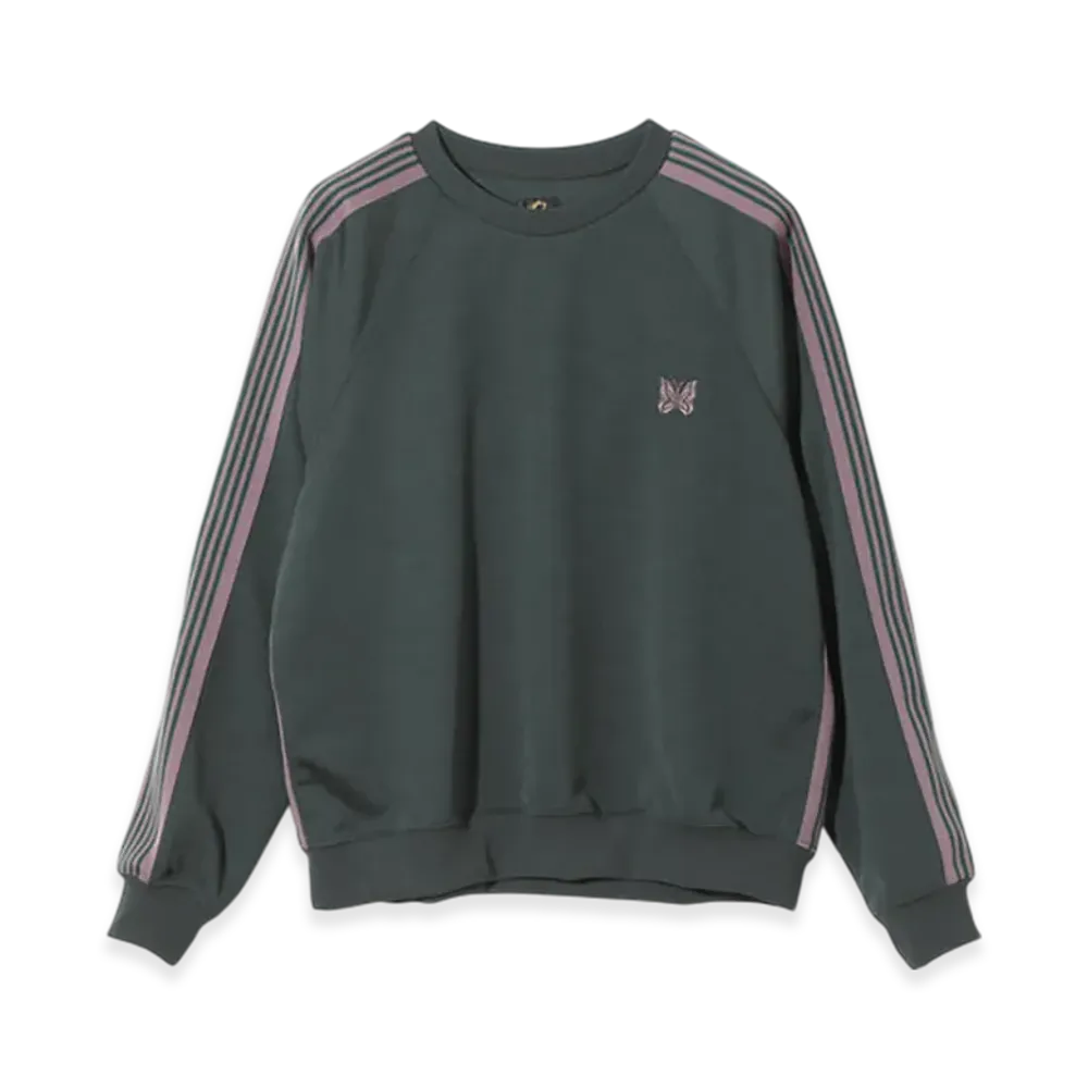 NEEDLES Track Crew Neck Shirt - Poly Smooth "Green"