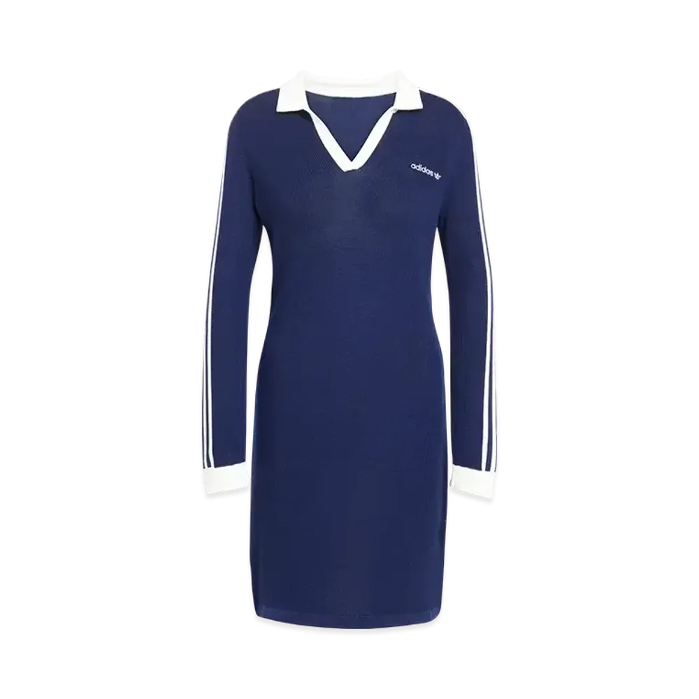 adidas Knit Polo One Piece "Night Indigo/Off White"