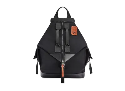 LOEWE Convertible Backpack In Canvas "Black"
