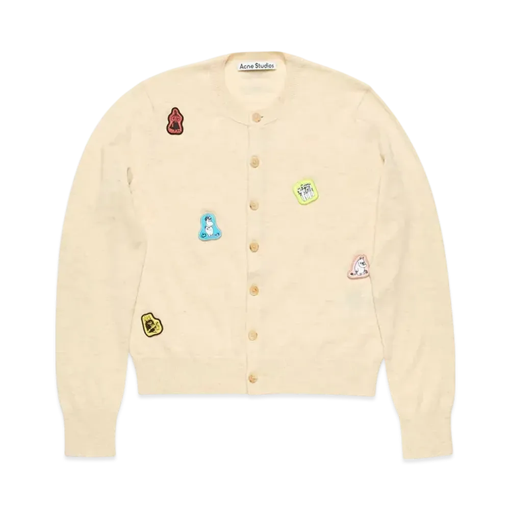 Acne Studios x Moomin Cardigan Yak Wool "Oatmeal Melange"
