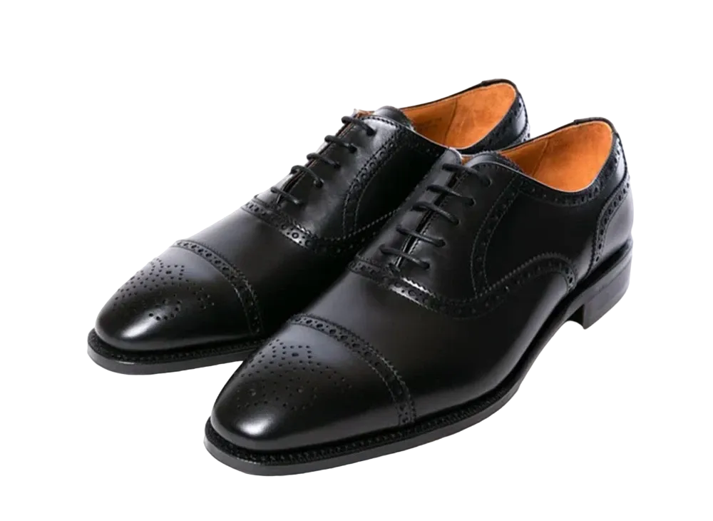 Berwick Semi Brogue HO915 Smooth "Black" 5231VELEBK Slim