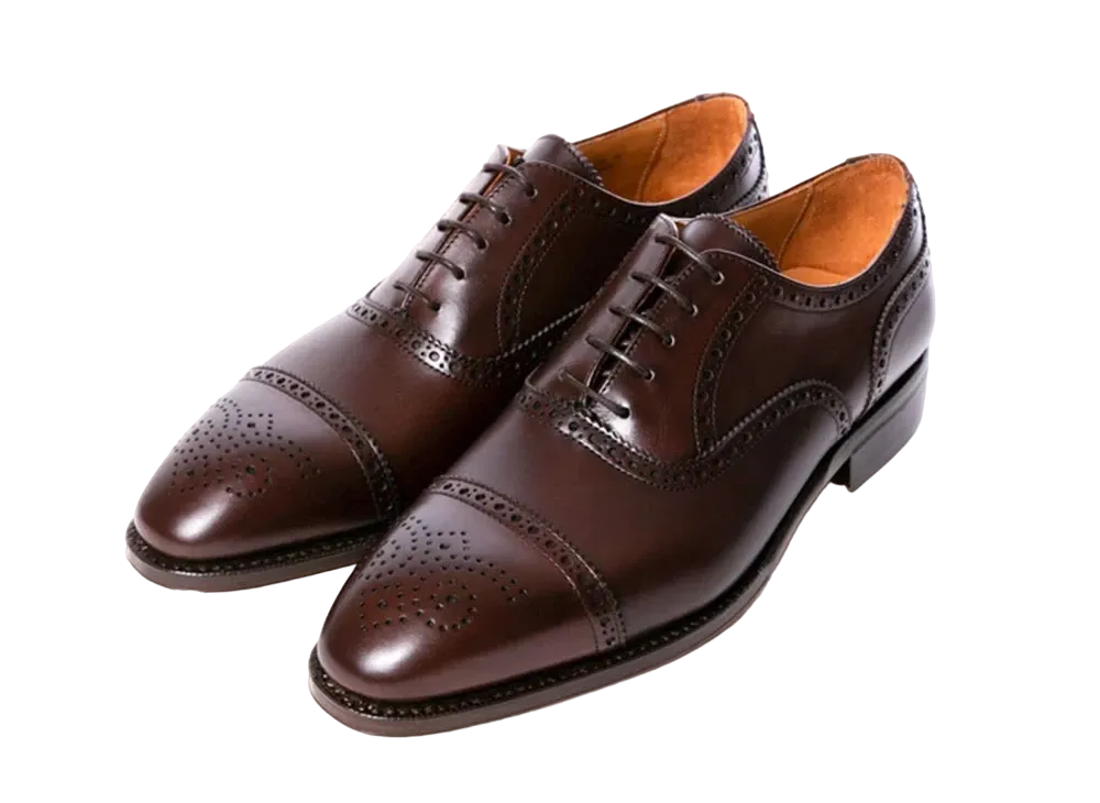 Berwick Semi Brogue HO915 Smooth "Dark Brown" 5231VELEDB Slim