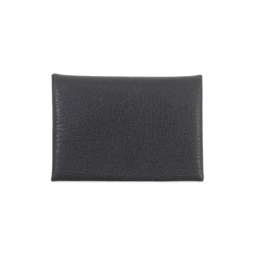 Hermes Calvi Duo Chevre "Noir/Silver"