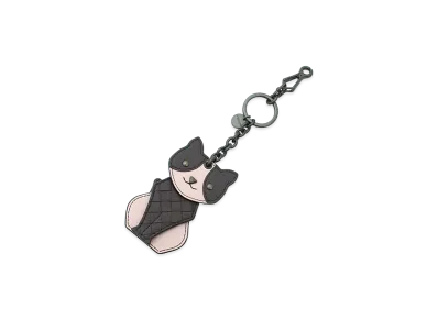 Bottega Veneta Animal Key Ring "Peach/Plum"