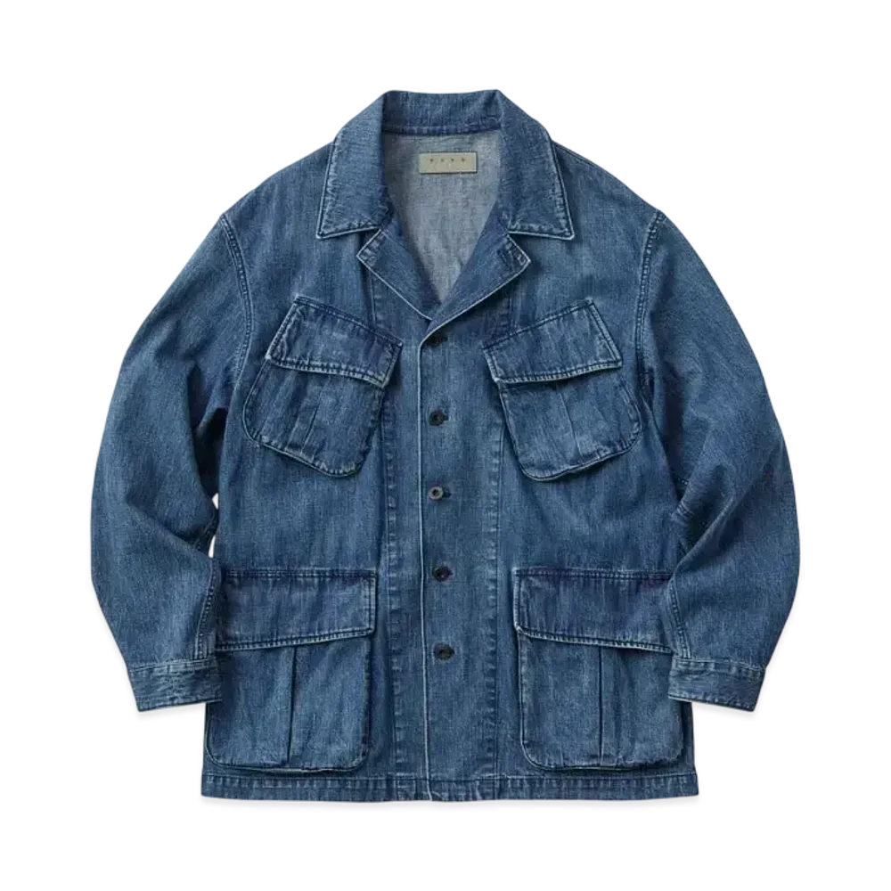 KURO Denim Army Jacket "Indigo"