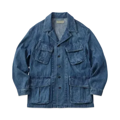KURO Denim Army Jacket "Indigo"