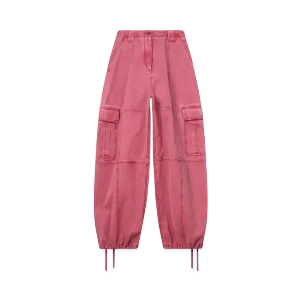 KENZO Cargo Pants In Cotton Canvas "Cherry"