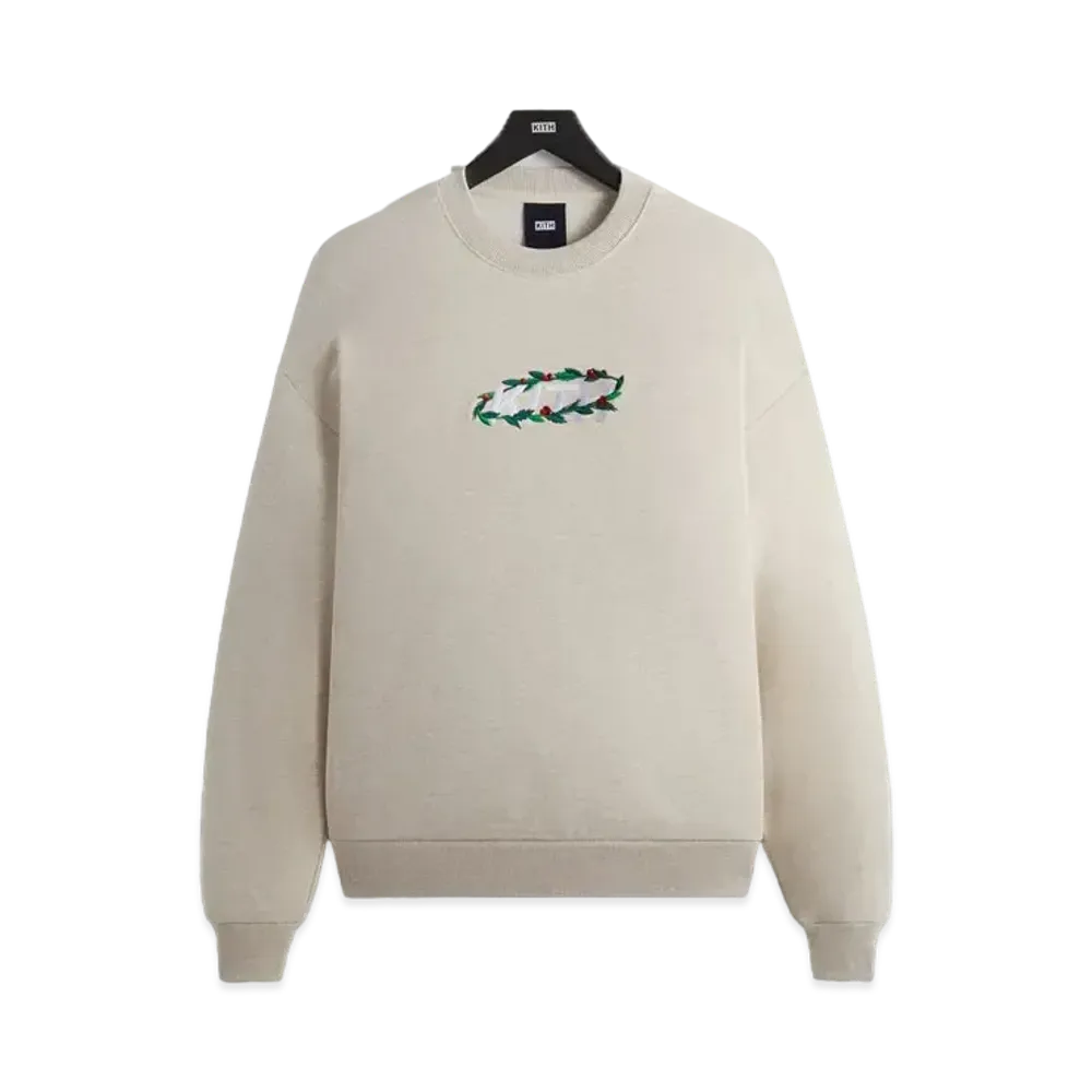 Kith Kithmas Wreath Orbit Nelson Crewneck "Sandy Heather"