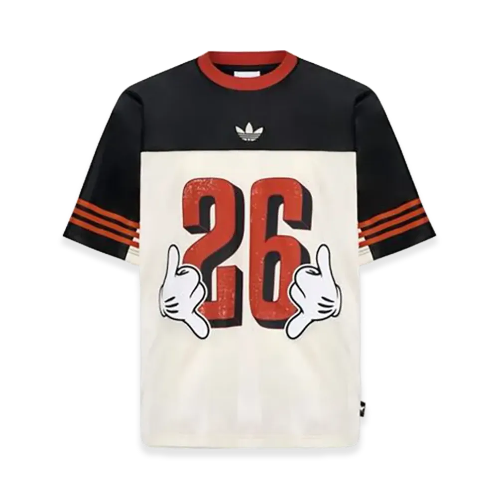 adidas x Disney Mickey Mouse Jersey Sports Short Sleeve T-Shirt "Black"
