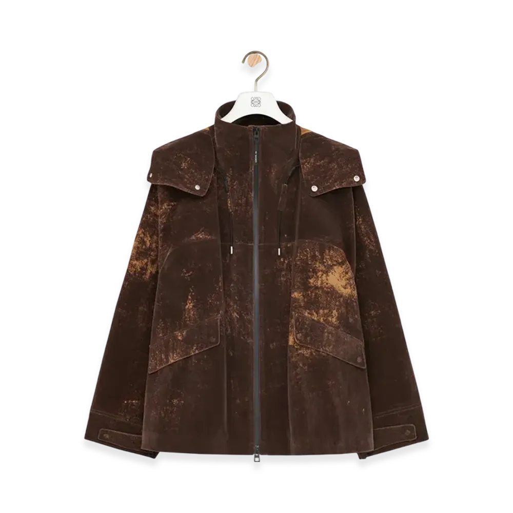 LOEWE x On Jacket (Flocked Technical Shell) "Chocolate Brown"