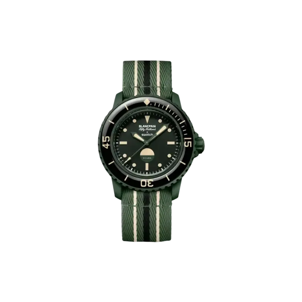 Blancpain x Swatch Bioceramic Scuba Fifty Fathoms Collection "Green Abyss"