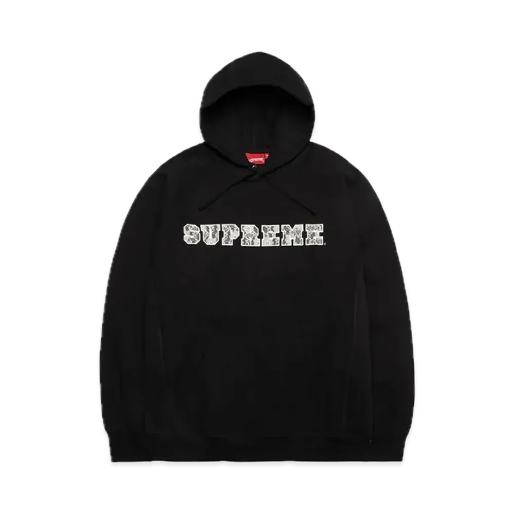 Supreme Lace Hooded Sweatshirt "Black"