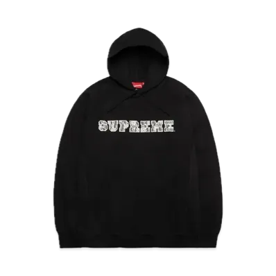 Supreme Lace Hooded Sweatshirt "Black"